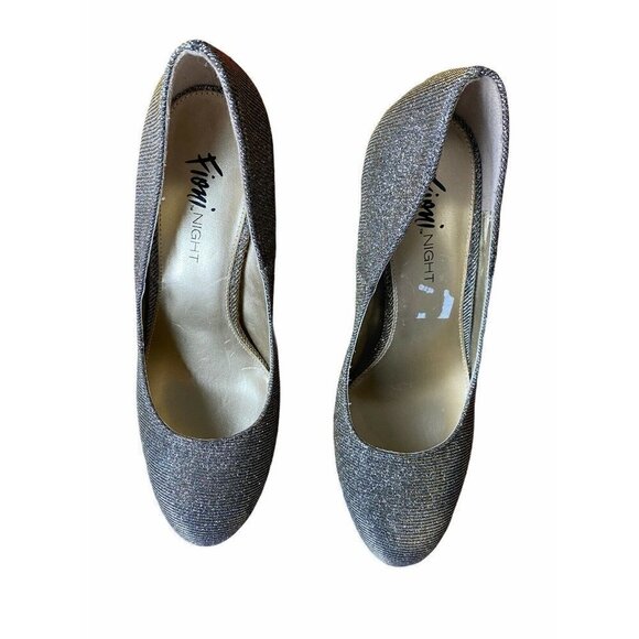 Fioni Nights‎ Gold & Silver Sz 8 Platform Pumps - Picture 3 of 6